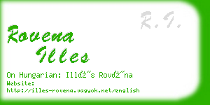 rovena illes business card